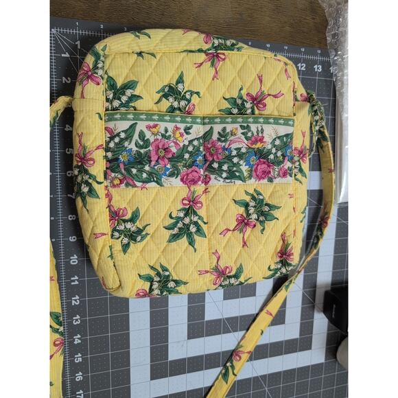 Vera Bradley Vintage Quilted Crossbody Shoulder Bag Lot of 2 Floral Paisley - Picture 4 of 9